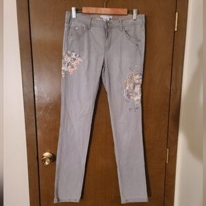 Nile Atelier Resonance Ethical Sustainable Straight Leg Embroidery Pants size 8